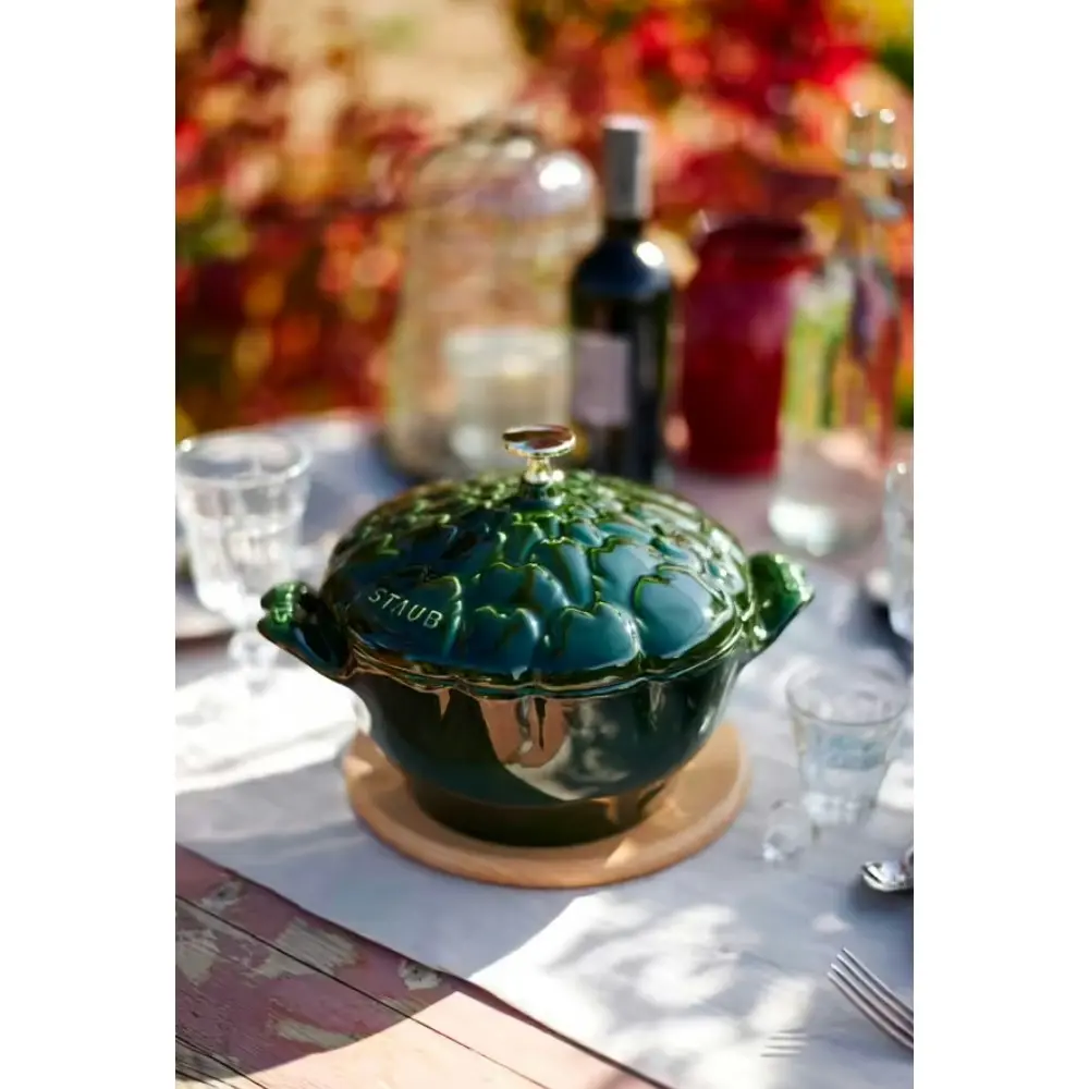 Staub Enamelled Artichoke Cocotte 0.5L - Green