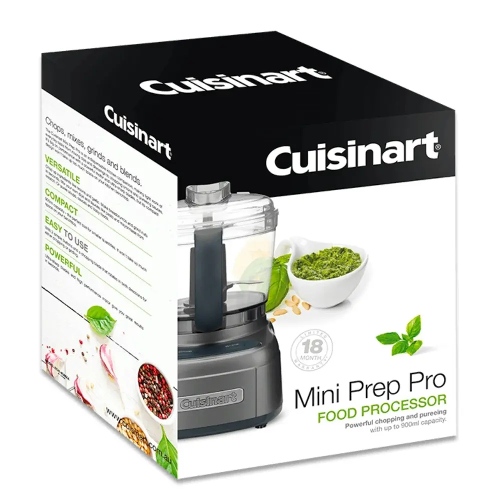 Cuisinart Mini Prep Pro Processor Chopper Blender Mixer 4 Cup | Gunmetal Grey