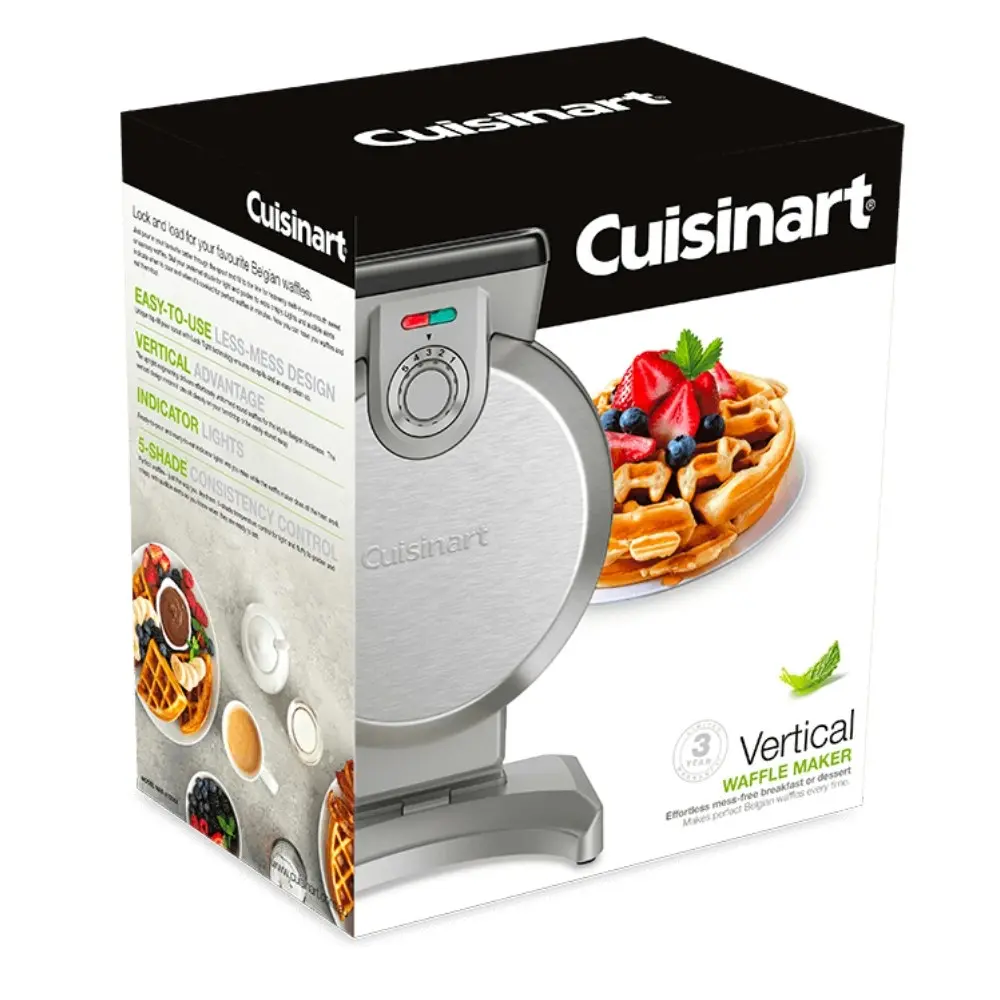 Cuisinart Vertical Electric Waffle Maker Toaster Press