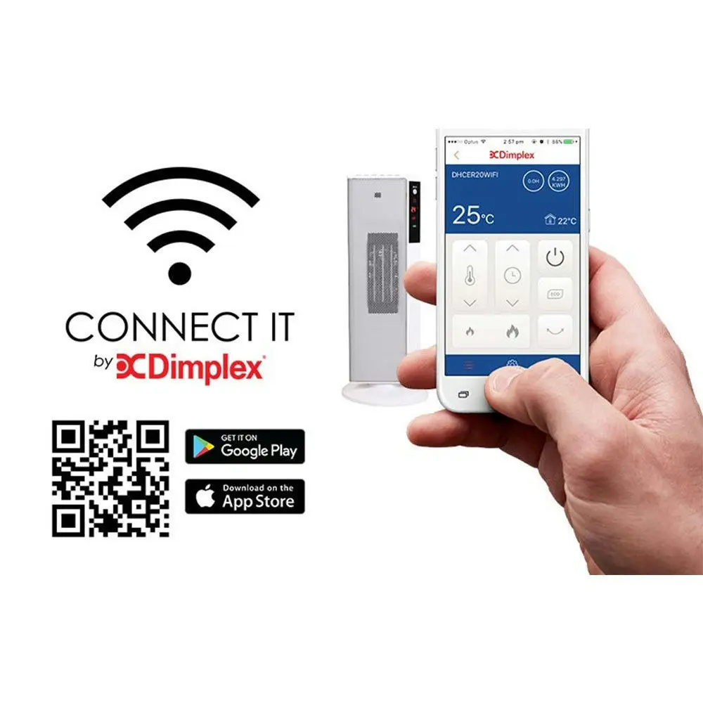 NEW Dimplex CONNECT 2kW CONNECT HEATER WITH WIFI WI-FI FOR IPHONE ANDROID