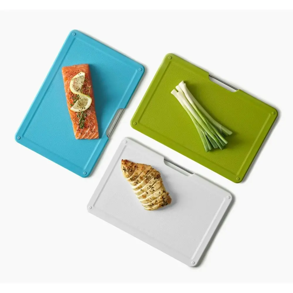 Joseph Joseph Folio 3 Piece Slim Under Shelf Chopping Board Set Multicolour 60199