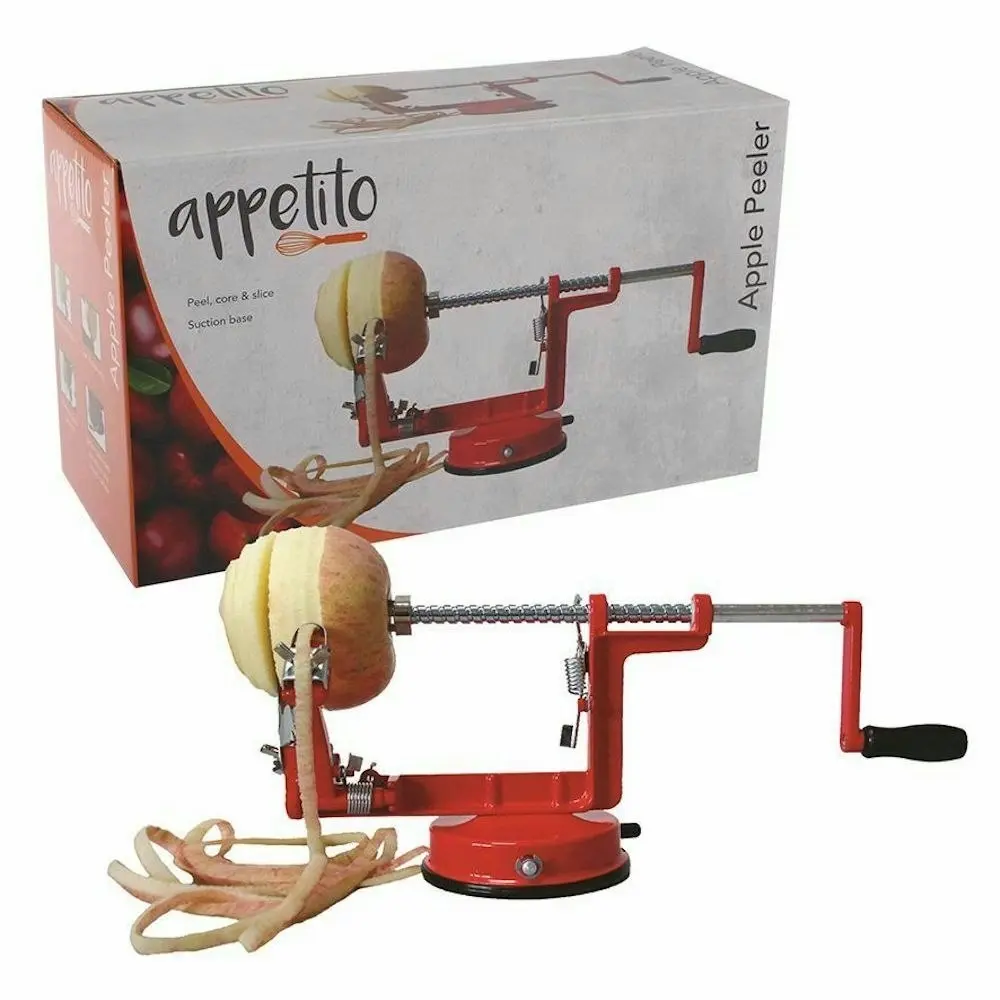 Apple Peeler & Corer W/ Suction Base & Apple Wedger