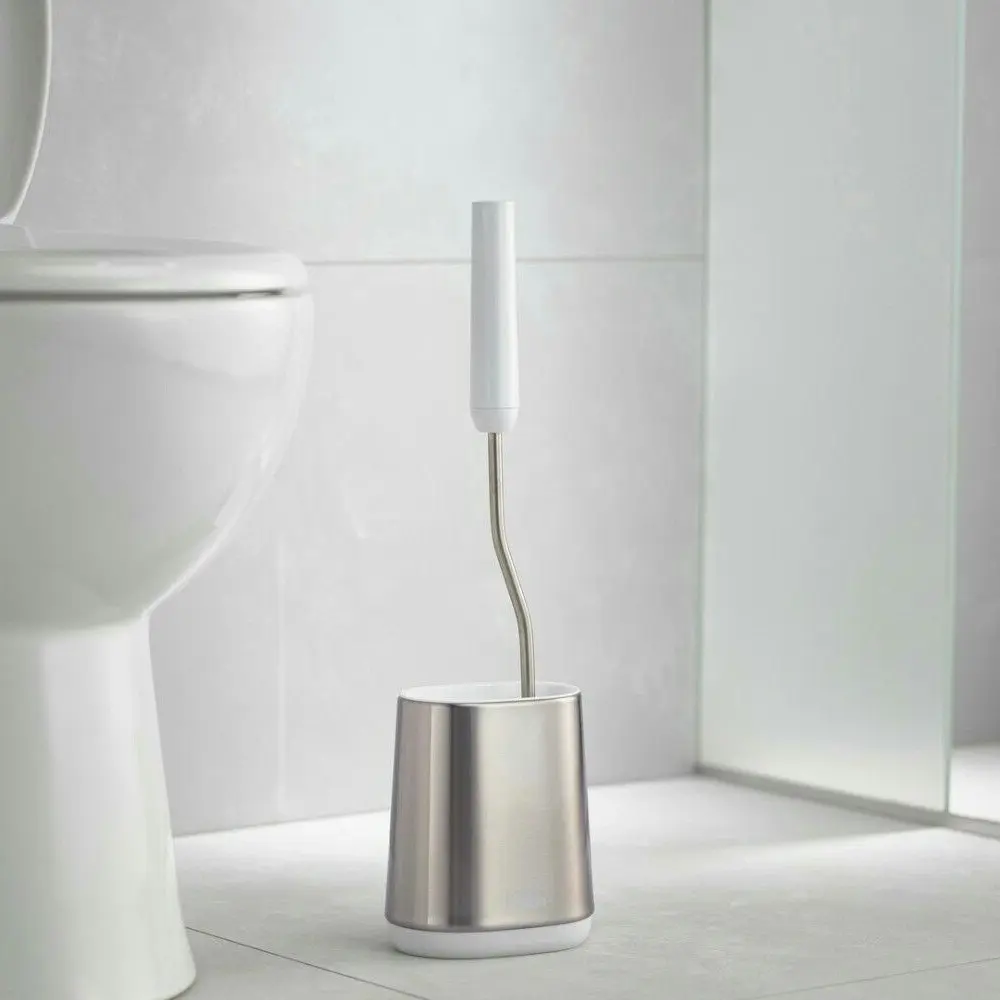 Joseph Joseph Flex Lite Steel Toilet Brush With Holder White 70561