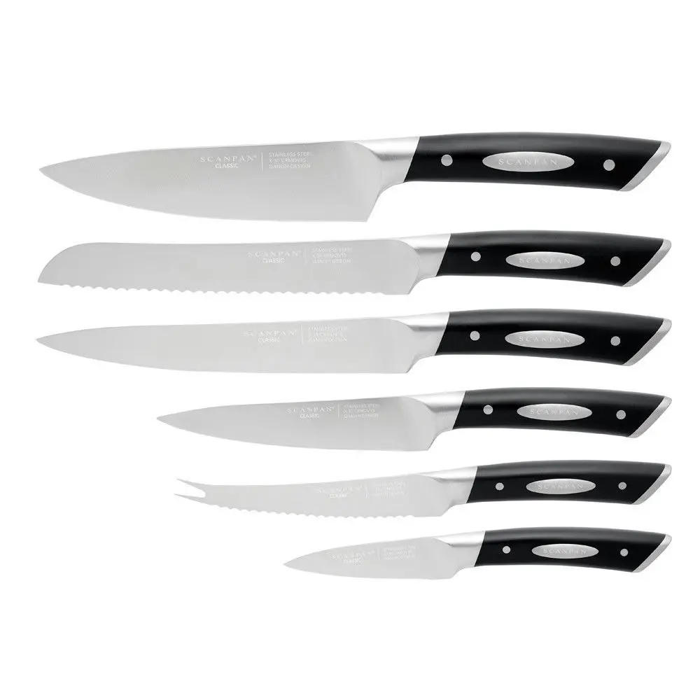 Scanpan Classic Oak 7pc Knife Block Set 7 Piece 18185