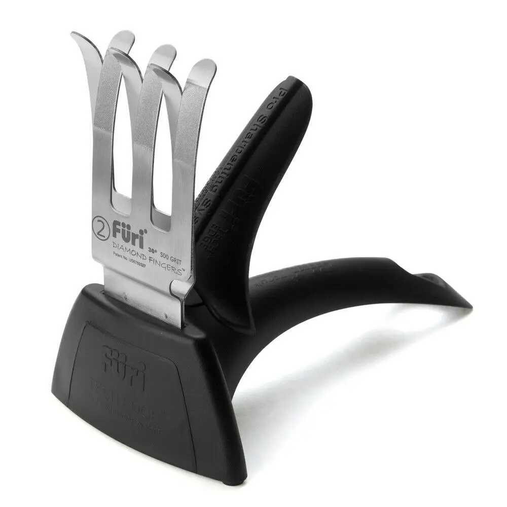 Furi Pro Stainless Steel 7pc Knife Block Set | 7 Piece Japanese Stainless Steel