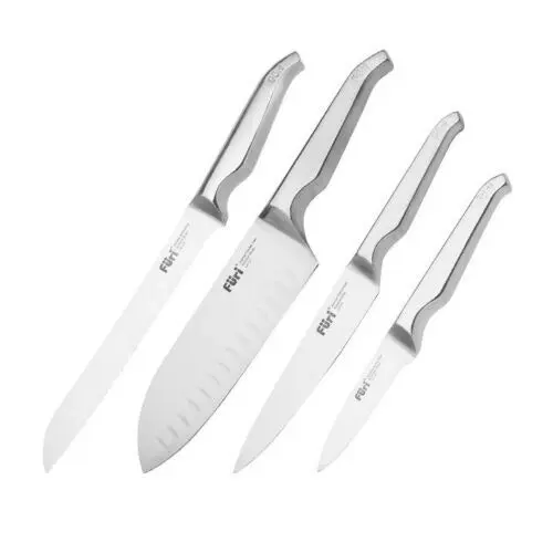 Furi Pro Stainless Steel 5pc Knife Block Set | 5 Piece Japanese Stainless Steel