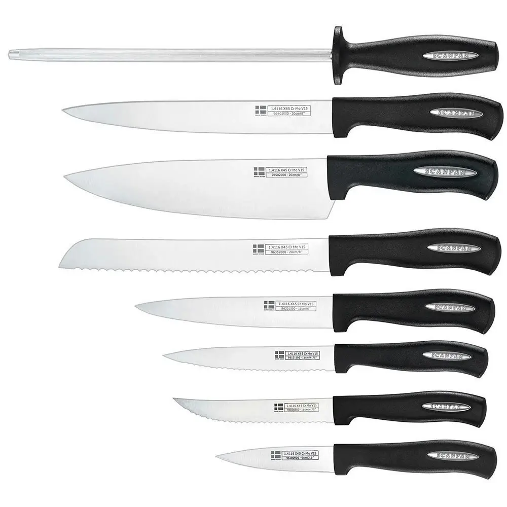 Scanpan Microsharp 14pc Kitchen Knife Block Set | 14 Piece