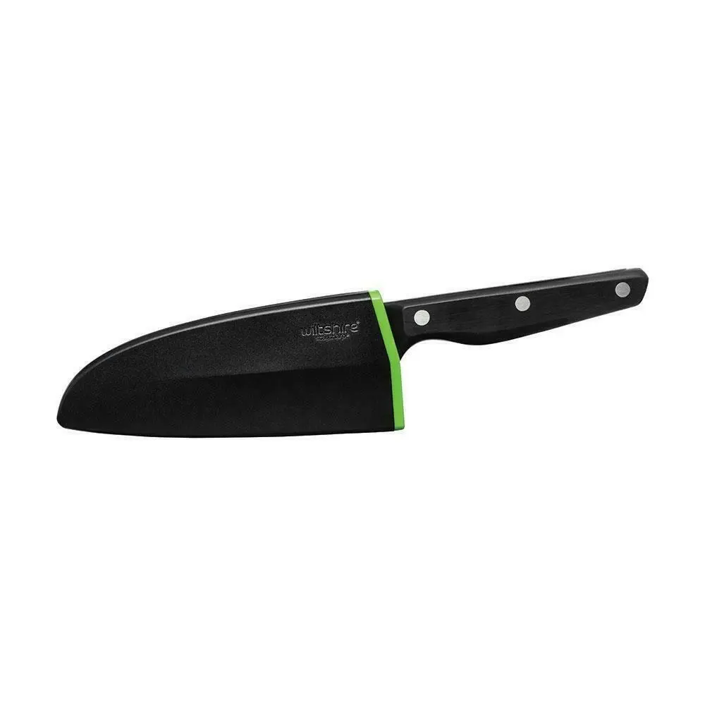 Wiltshire Staysharp Triple Rivet 15cm Santoku Knife With Sharpener