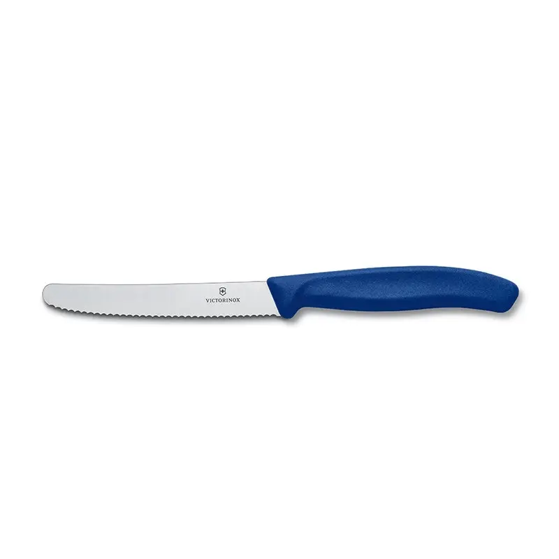 Victorinox Serrated Pistol Grip Steak Tomato Sausage Knife Colourful