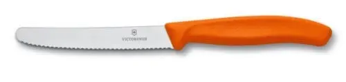 Victorinox Serrated Pistol Grip Steak Tomato Sausage Knife Colourful