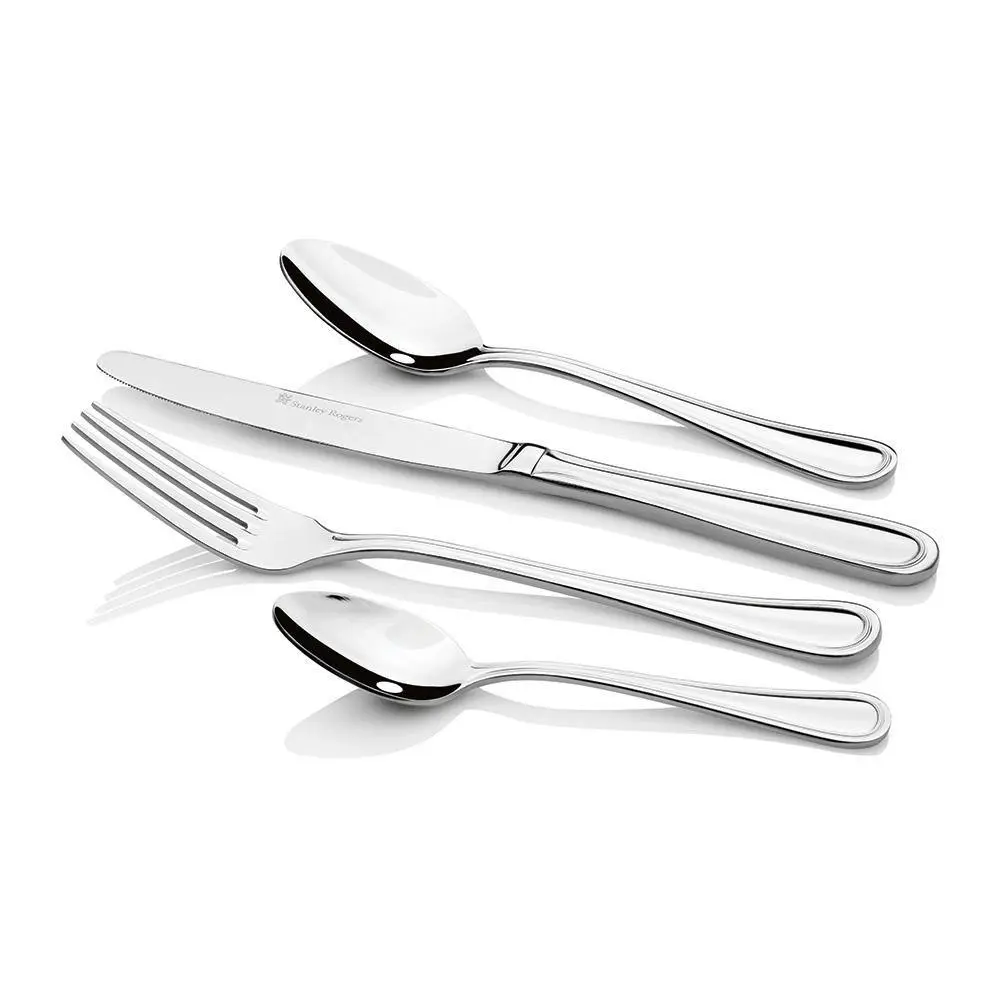 Stanley Rogers Clarendon 56 Piece Cutlery Set | 18/10 Stainless Steel 56pc