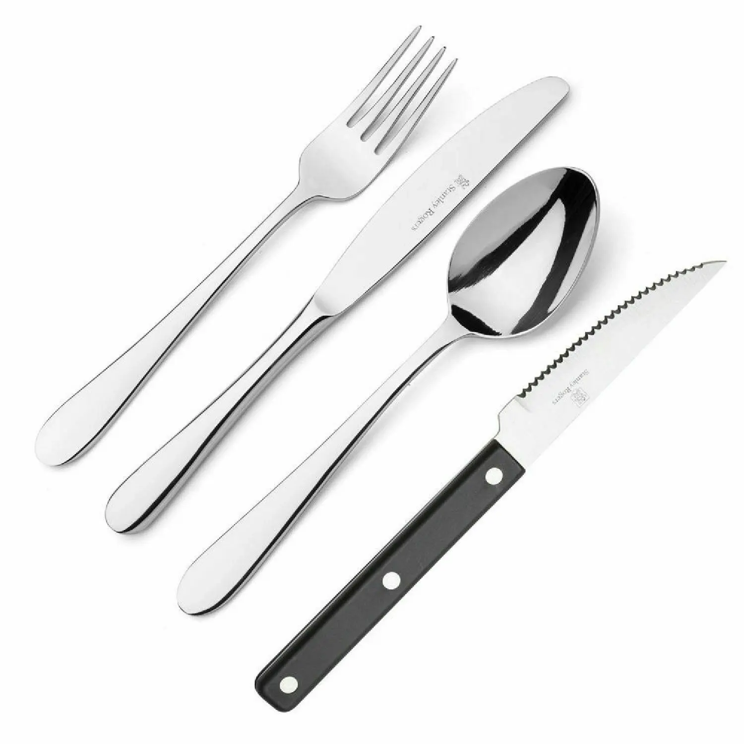 Stanley Rogers 50 Piece Albany Cutlery Set With Steak Knives 50pc