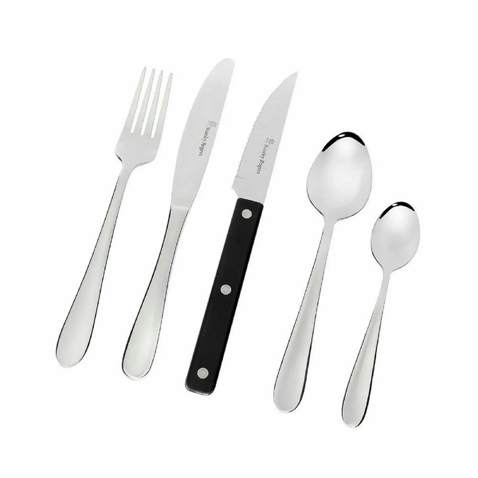 Stanley Rogers 50 Piece Albany Cutlery Set With Steak Knives 50pc