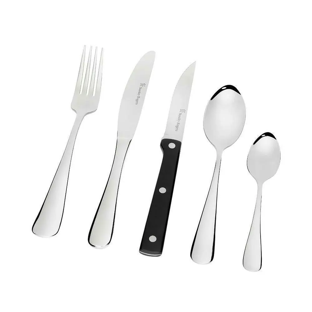 Stanley Rogers Hampstead 40 Piece Cutlery Set with Steak Knives | Stainless 40pc