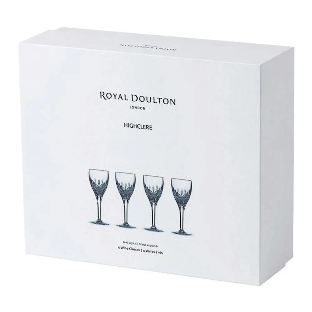 Royal Doulton Highclere Premium Crystal Goblet 300ml - Set Of 4