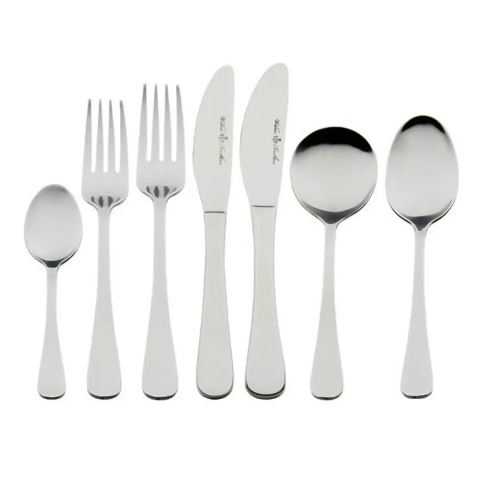 Wilkie Brothers 42 Piece Stainless Steel Livingston Cutlery Set 42pc