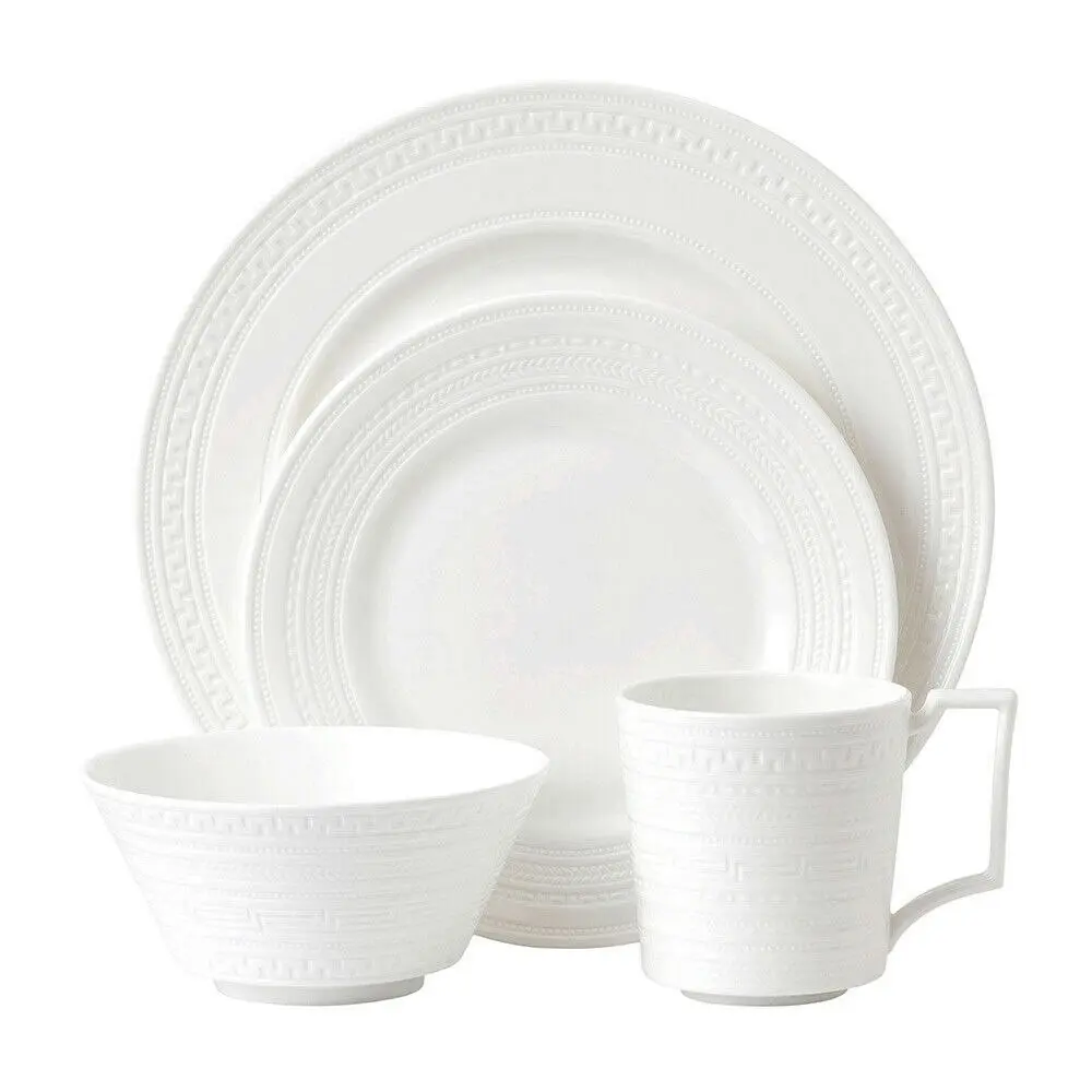 Wedgwood Intaglio 16pc Dinner Set of 16 | White