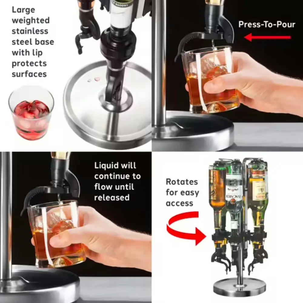 Oggi Professional 6 Bottle Revolving Dispenser