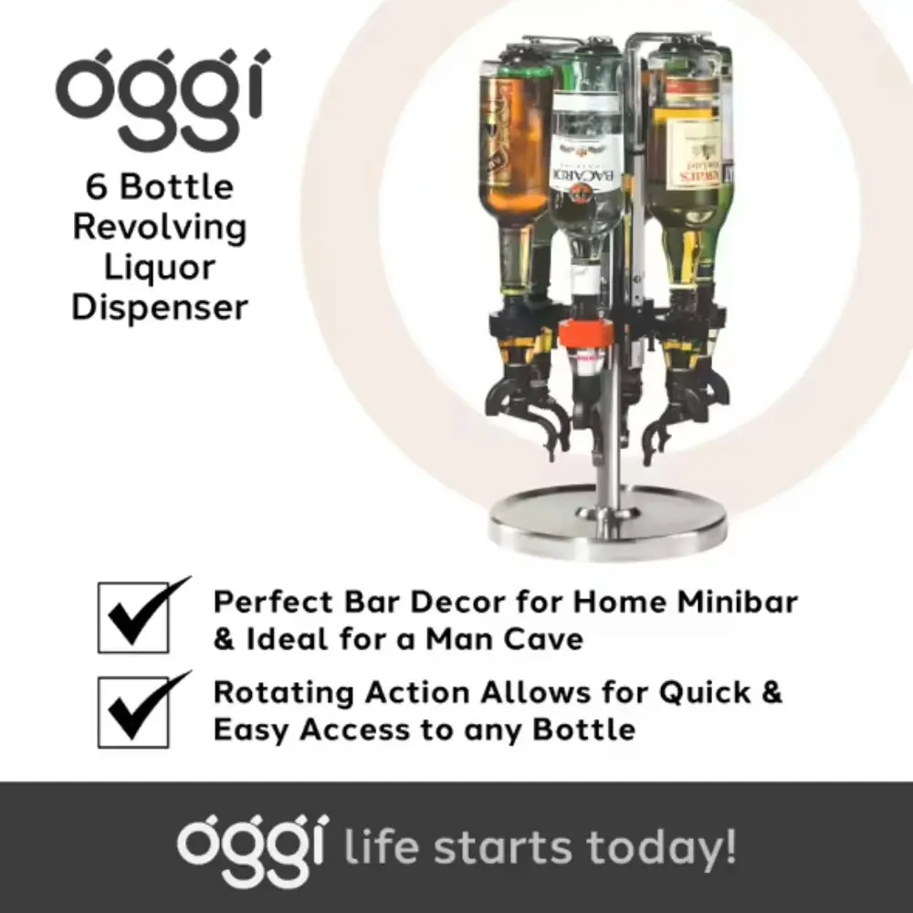 Oggi Professional 6 Bottle Revolving Dispenser