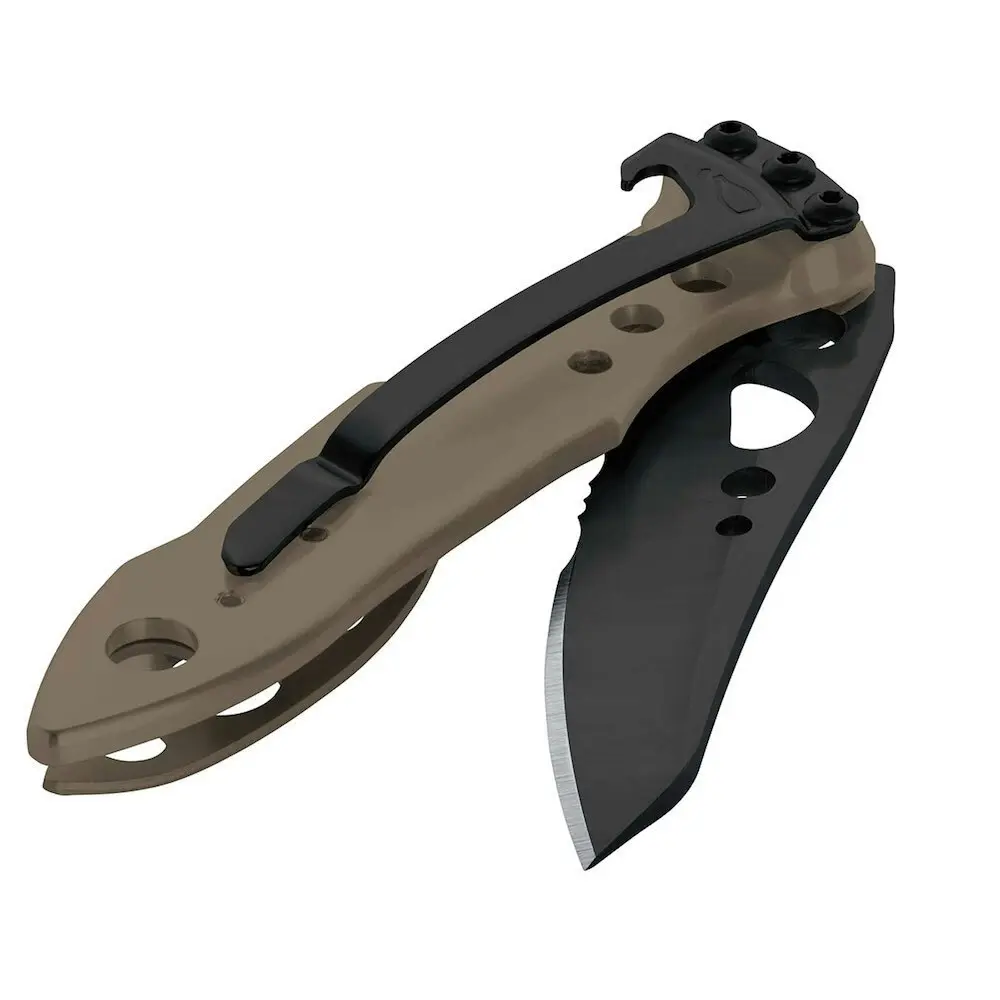 Leatherman Skeletool Kbx Folding Pocket Knife Combo Blade Coyote Tan