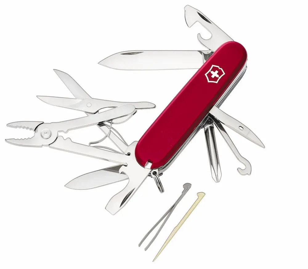 Victorinox Deluxe Tinker Pocket Swiss Army Pocket Knife | 17 Functions