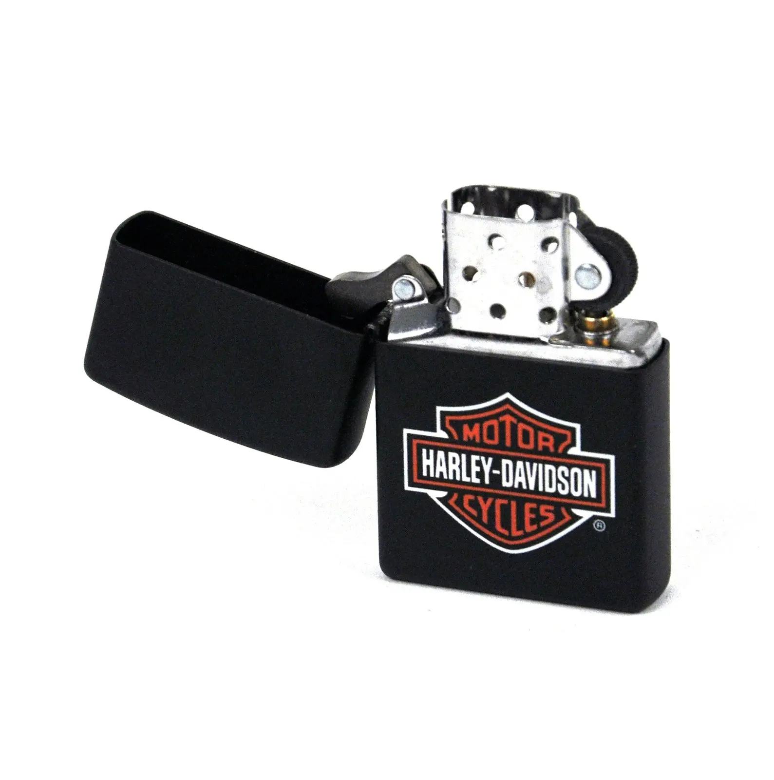 Zippo Harley Davidson Logo Lighter - Black Matte