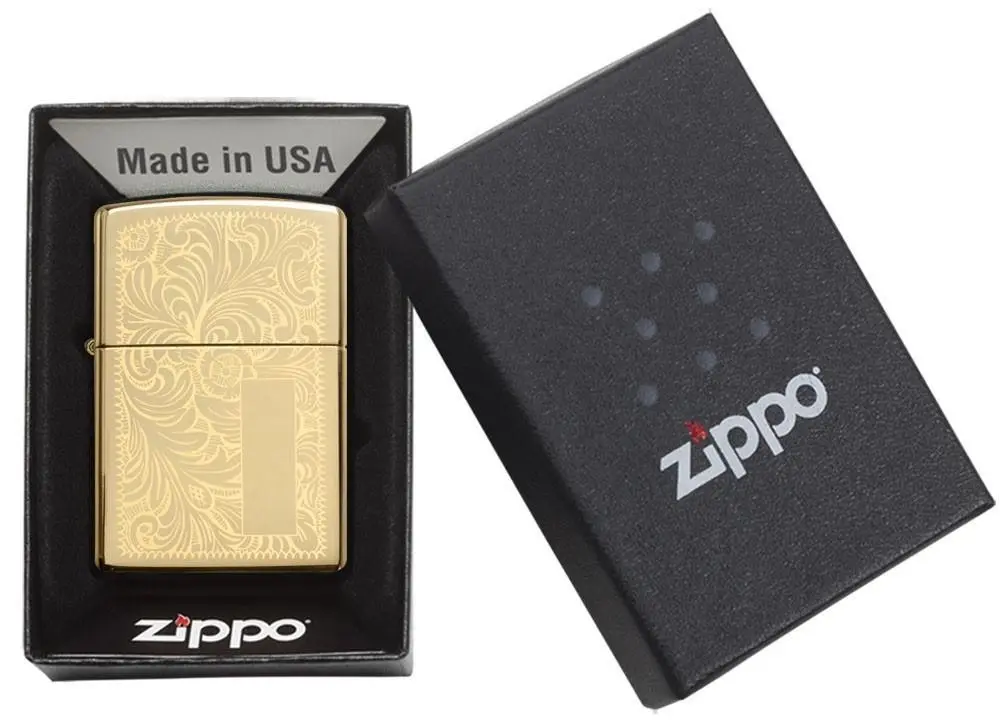 Zippo Venetian High Polished Brass Lighter