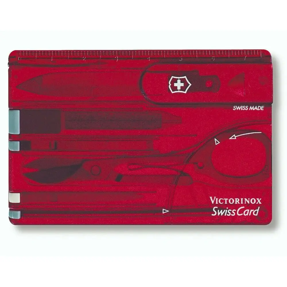 Victorinox Swiss Army SwissCard Red Translucent