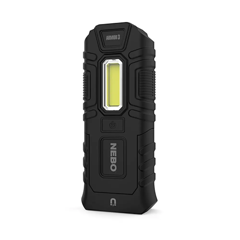 Nebo Armour 3 Waterproof 360 Lumen Power Bank Led Flashlight Work Spot Light 89536