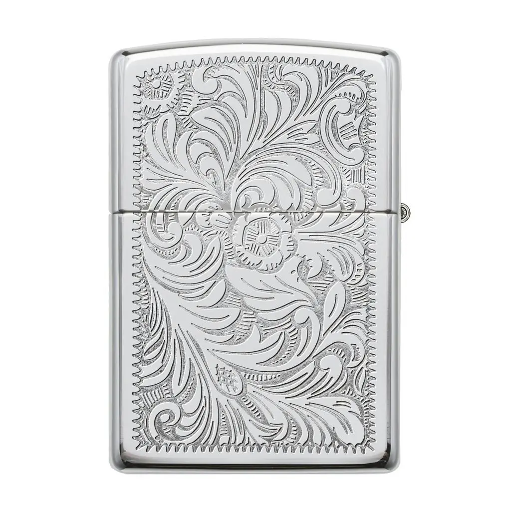 Zippo Venetian - High Polished Chrome Lighter