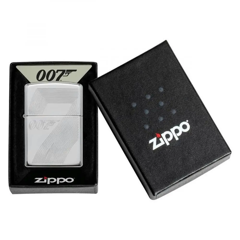 Zippo James Bond Design HP Chrome Lighter