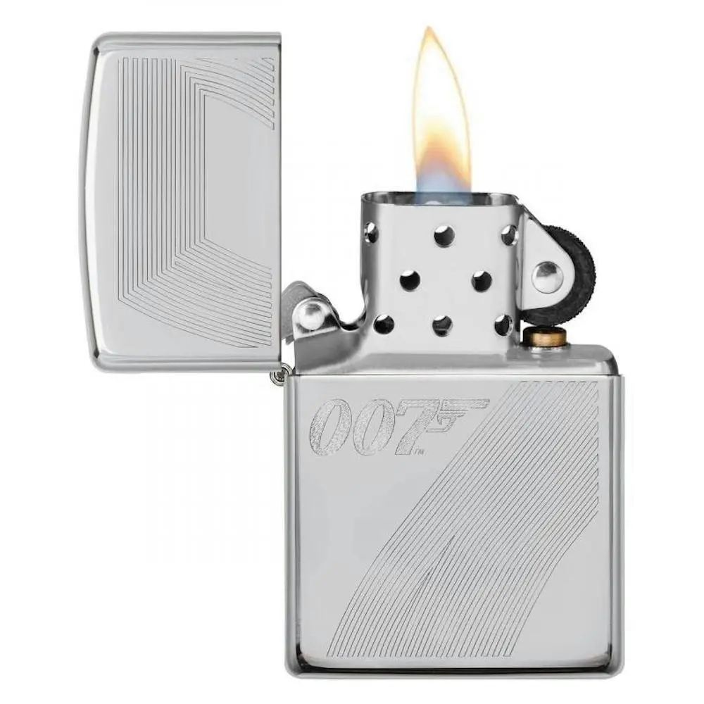 Zippo James Bond Design HP Chrome Lighter