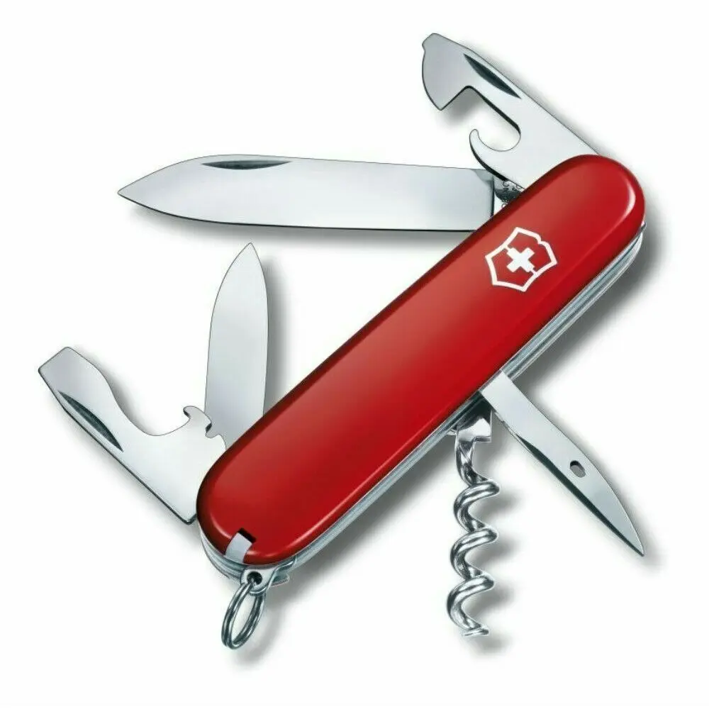 Victorinox Swiss Army Spartan Red Pocket Knife + Pouch Bundle