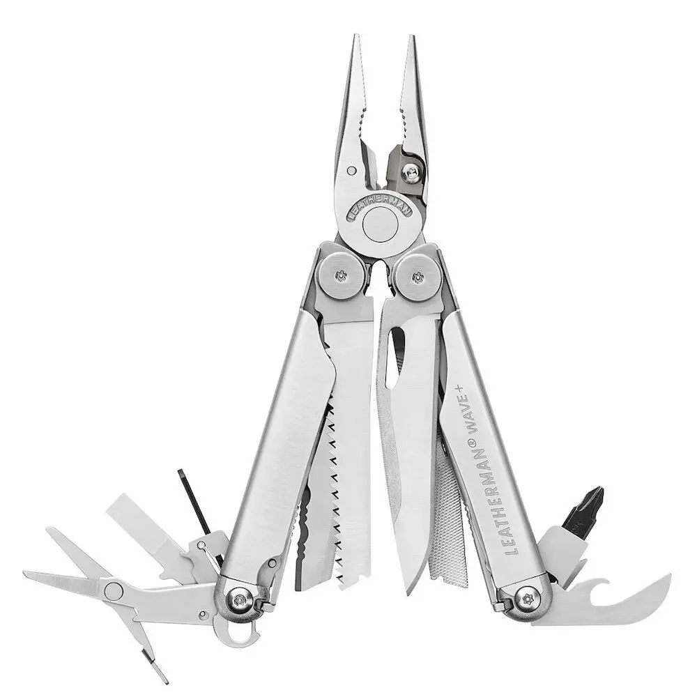 New Leatherman Wave + Plus Stainless Steel Multi Tool & Nylon Sheath