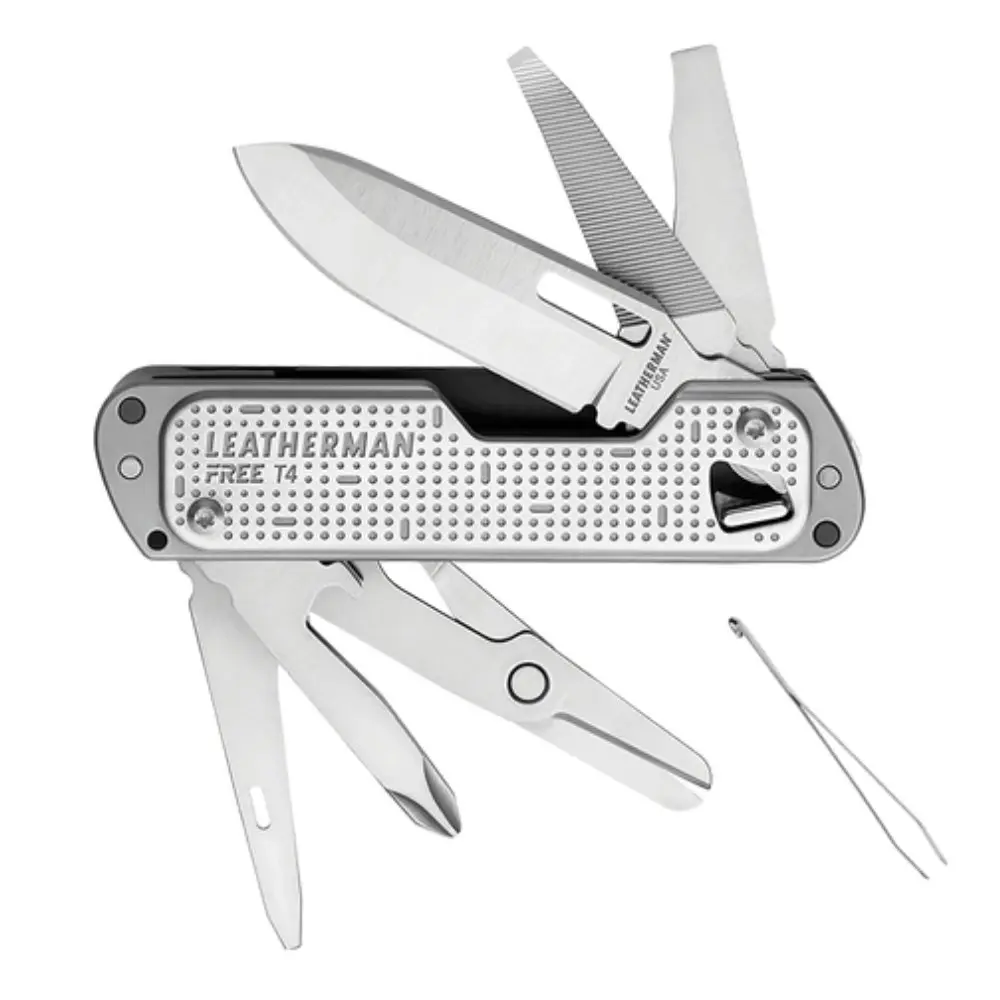 Leatherman Free T4 Multi Tool Stainless  | 12 Tools