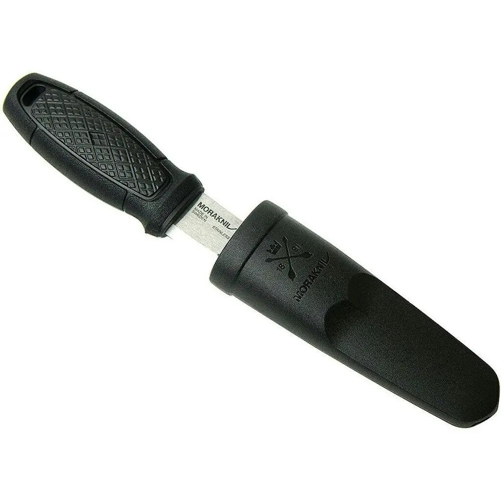 Morakniv Eldris Stainless Steel Outdoor Knife + Sheath | Black YKM12647