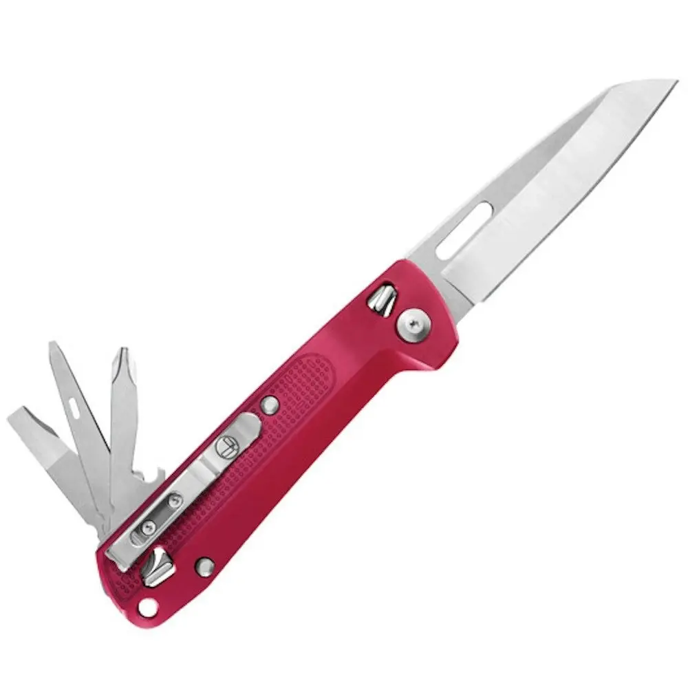 Leatherman Free K2 Multi-Tool & Pocket Knife | 8 Tools Crimson