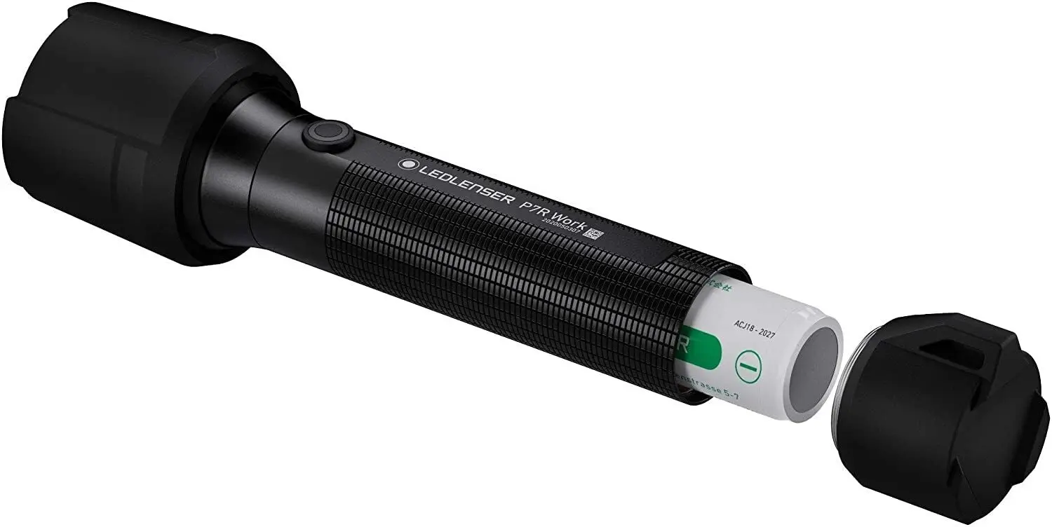 Led Lenser P7R Work Rechargeable Focusable Torch Flashlight | 1200 Lumen