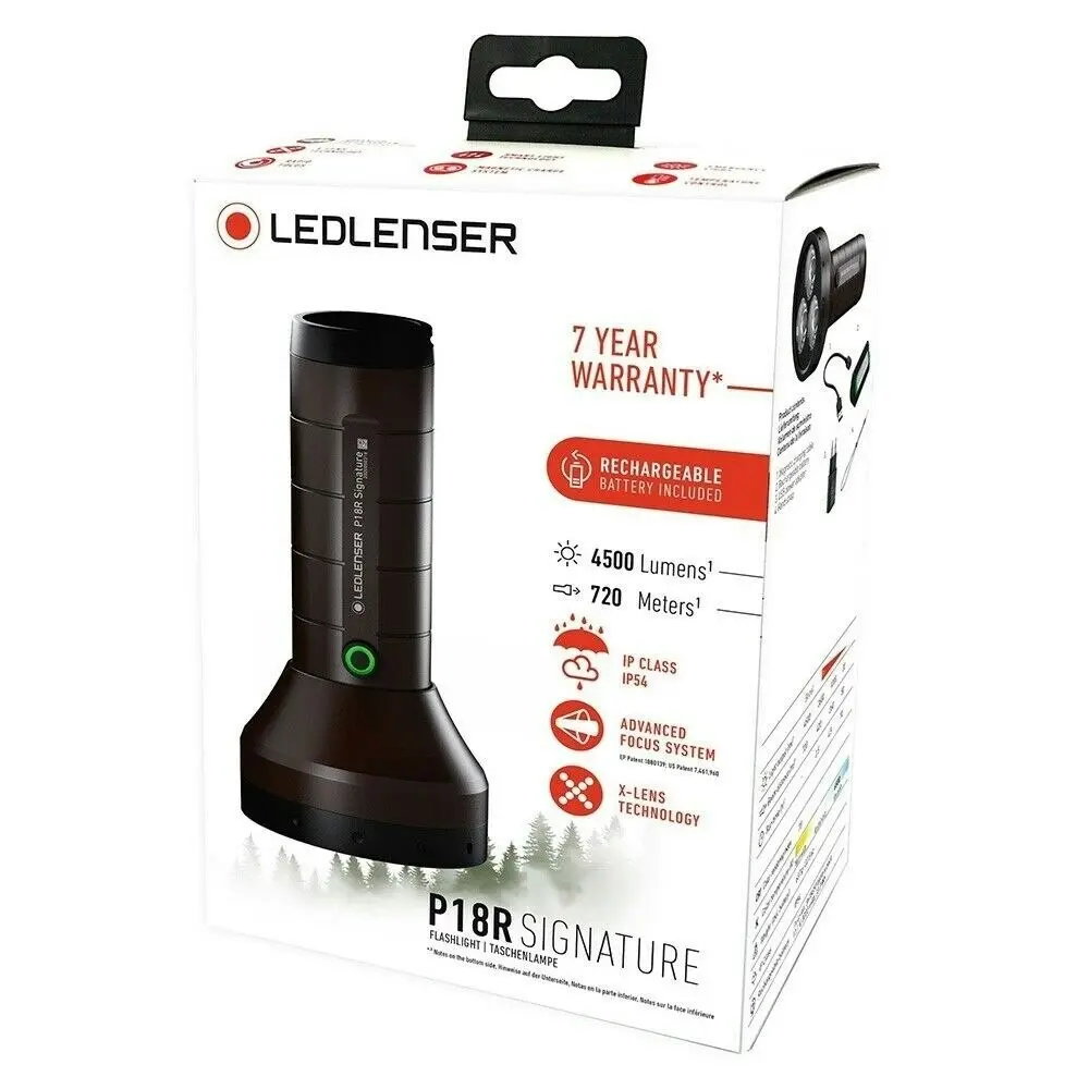 Led Lenser P18R Signature Rechargeable Torch Flashlight | 4500 Lumen