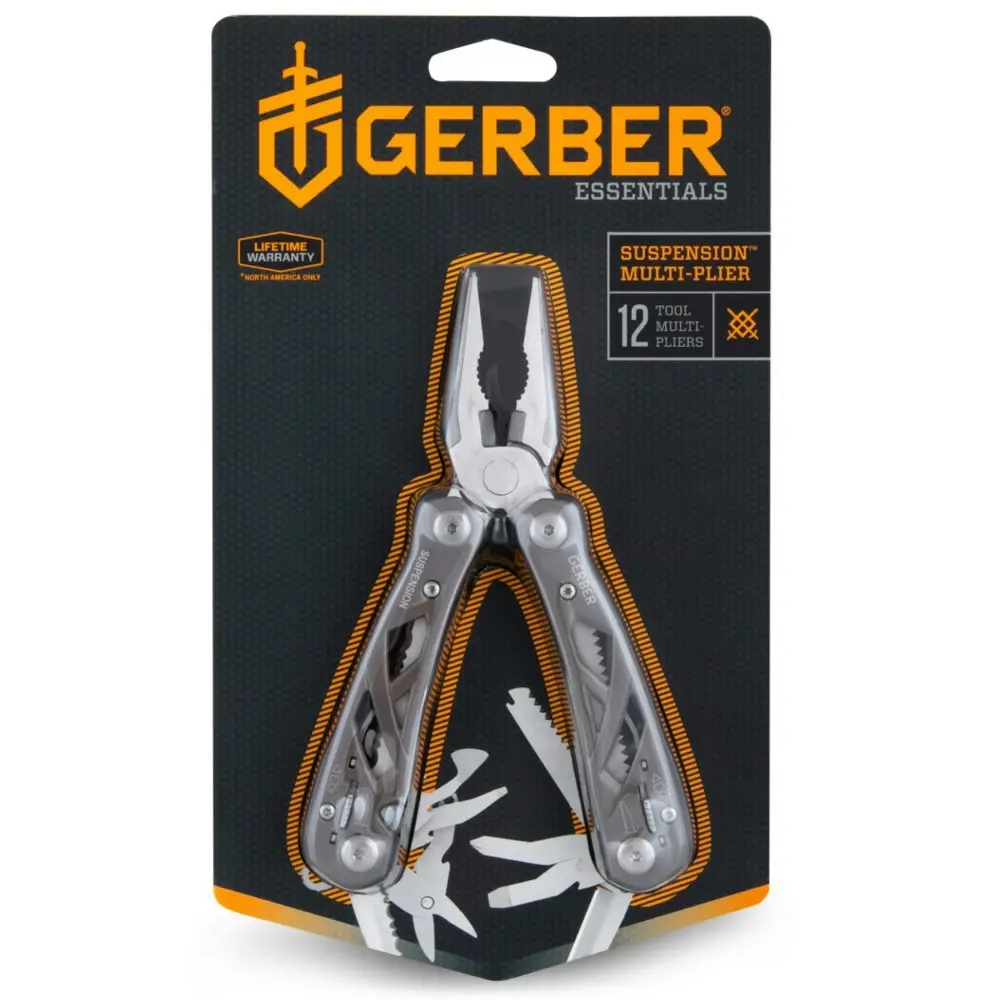 Gerber Suspension Stainless Steel Multi Tool | Scissors Saw Plier Knife Screwdriver