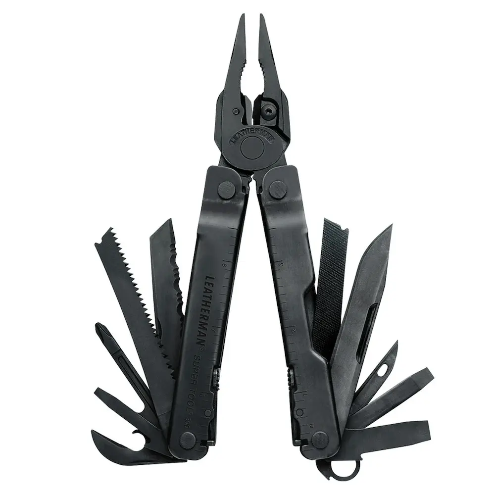 New Leatherman Supertool 300 Black Multi Tool & Molle Sheath