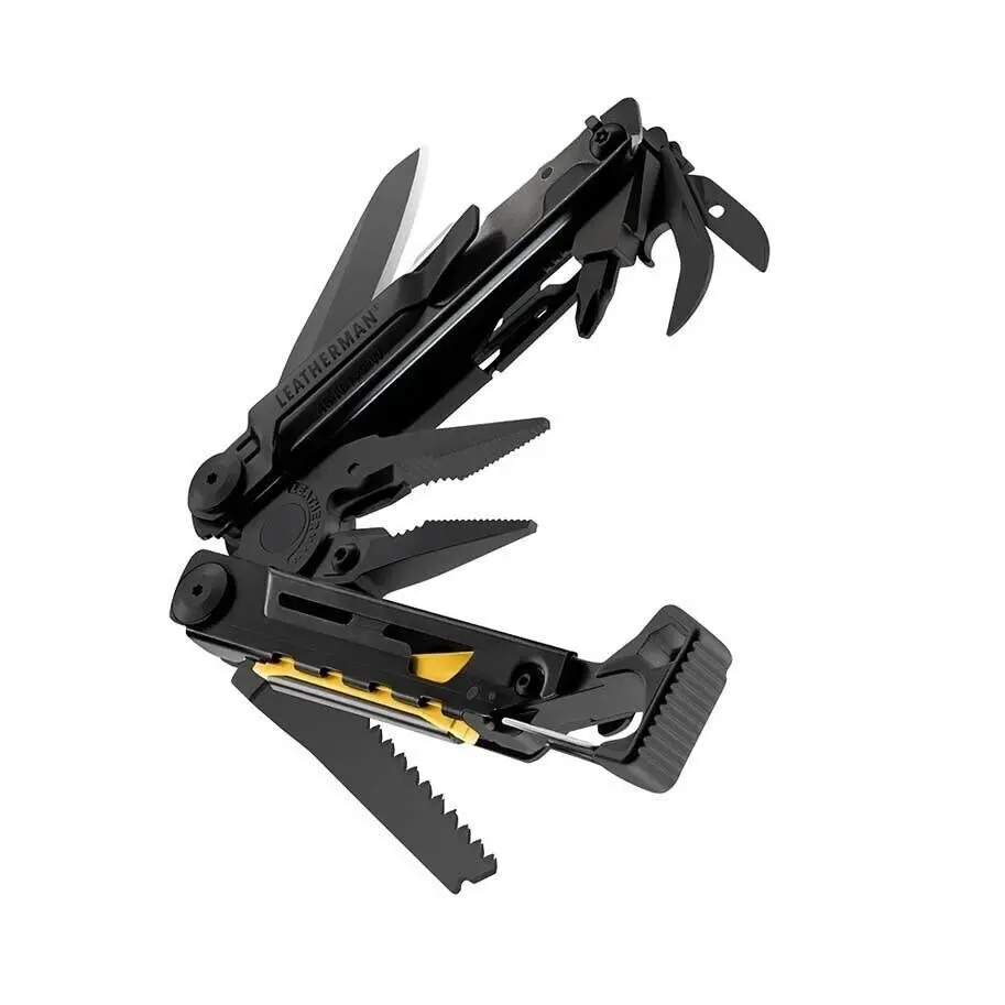 Leatherman Signal Black Stainless Steel Multi-Tool + Sheath | Fire Starter