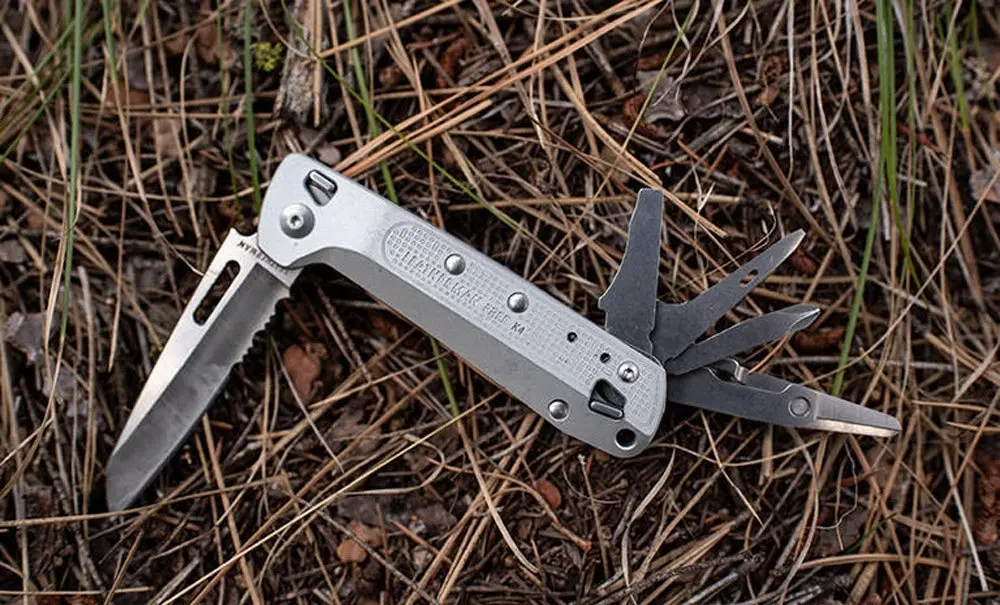 Leatherman Free K4x Multi Tool & Pocket Knife | 9 Tools Silver