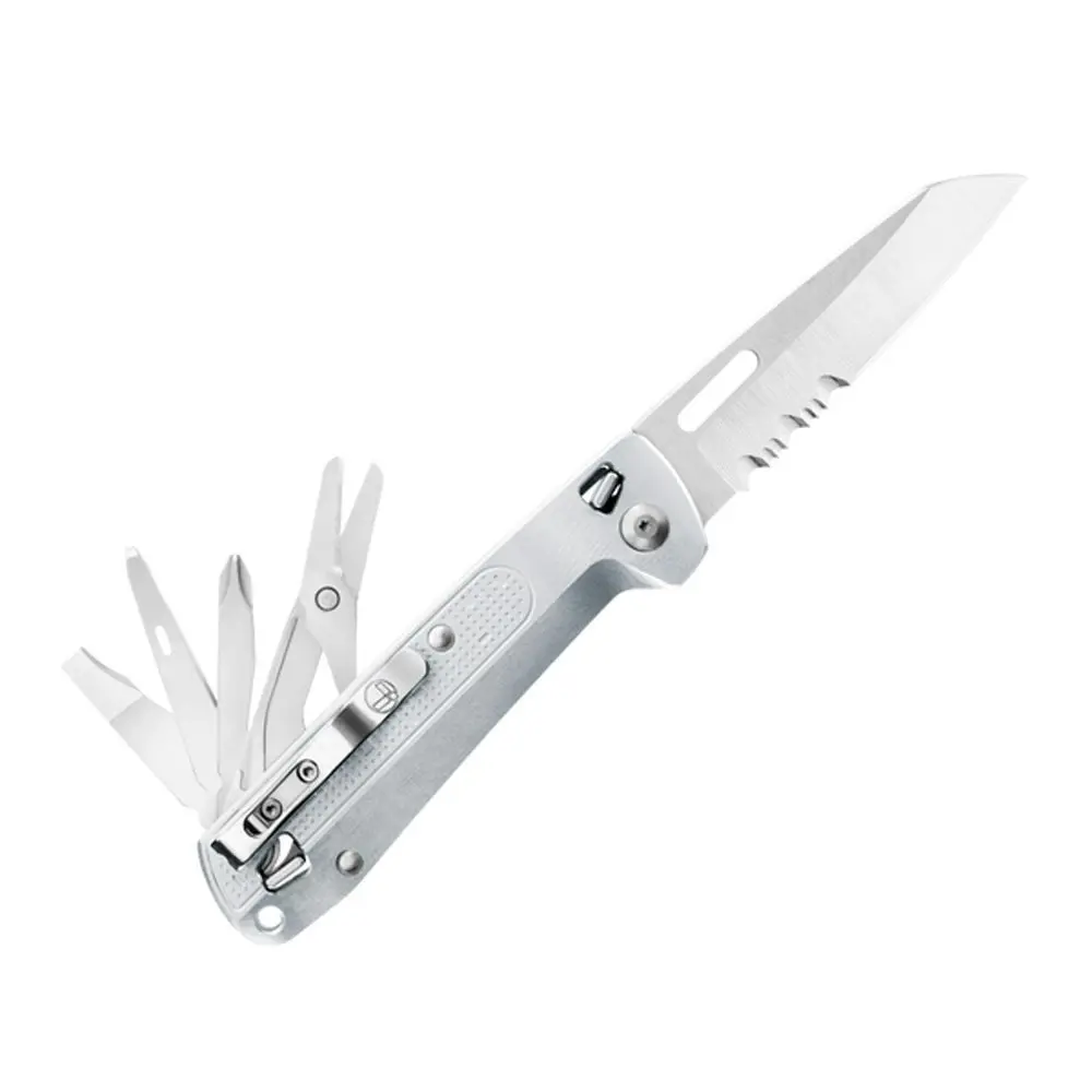 Leatherman Free K4x Multi Tool & Pocket Knife | 9 Tools Silver