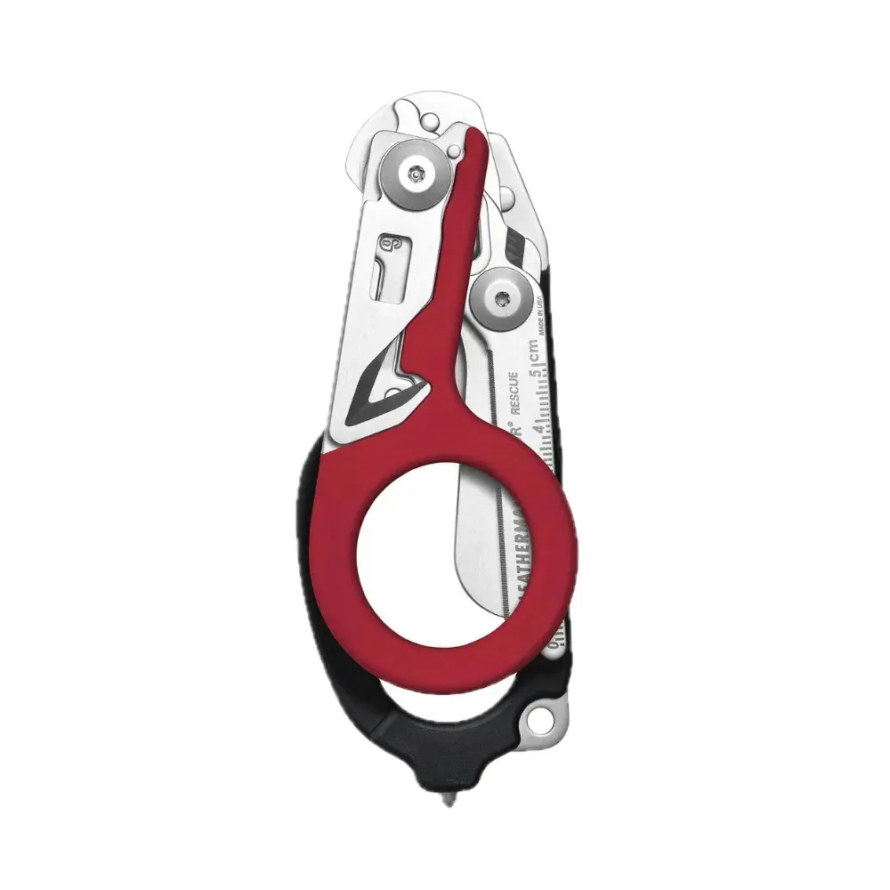 Leatherman Raptor Rescue Emergency Response Folding Shears + Utility Holster | Red / Black