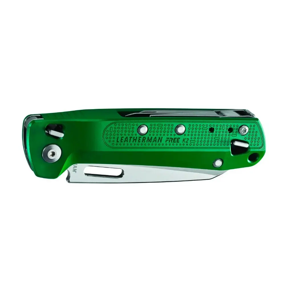 Leatherman Free K2 Multi Tool & Pocket Knife | 8 Tools Evergreen