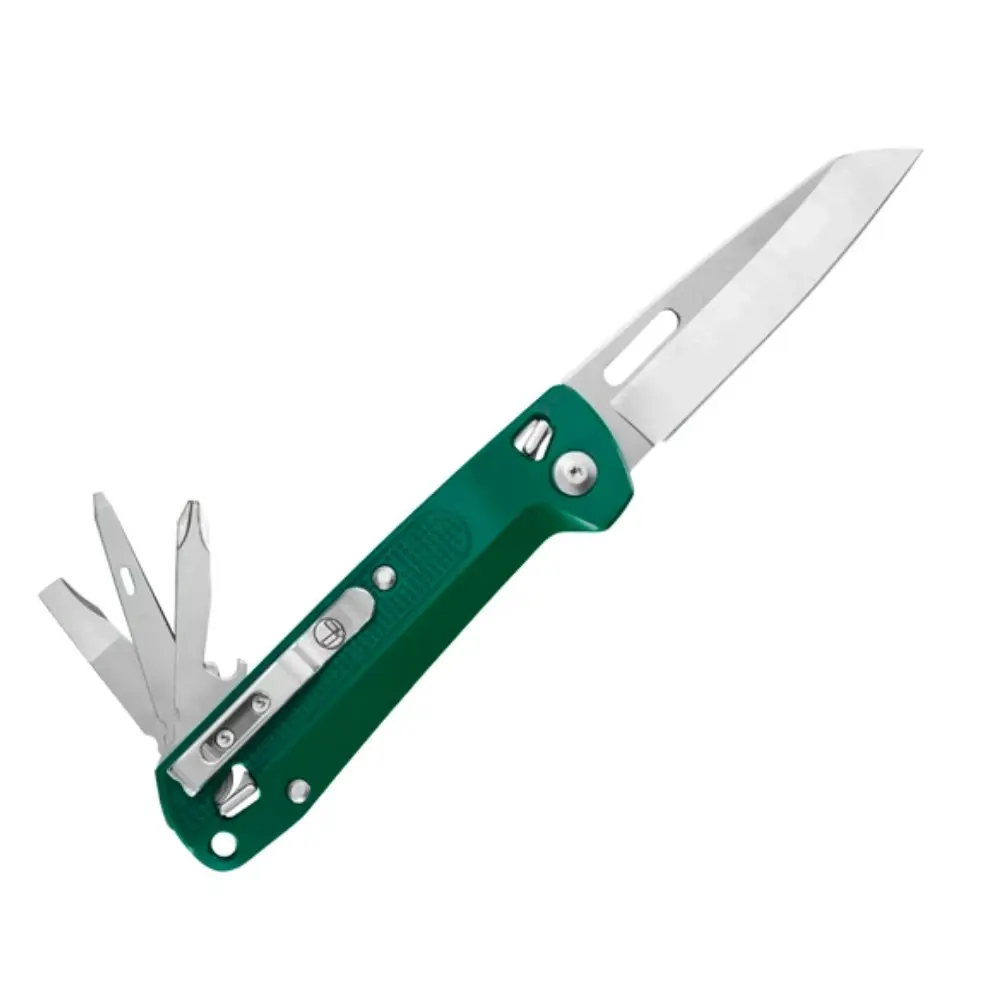 Leatherman Free K2 Multi Tool & Pocket Knife | 8 Tools Evergreen