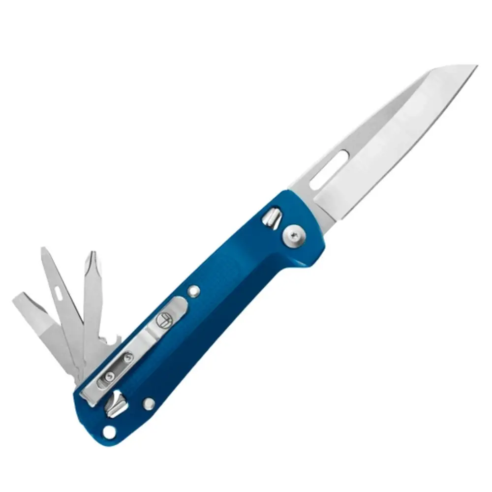 Leatherman Free K2 Multi Tool & Pocket Knife | 8 Tools Navy