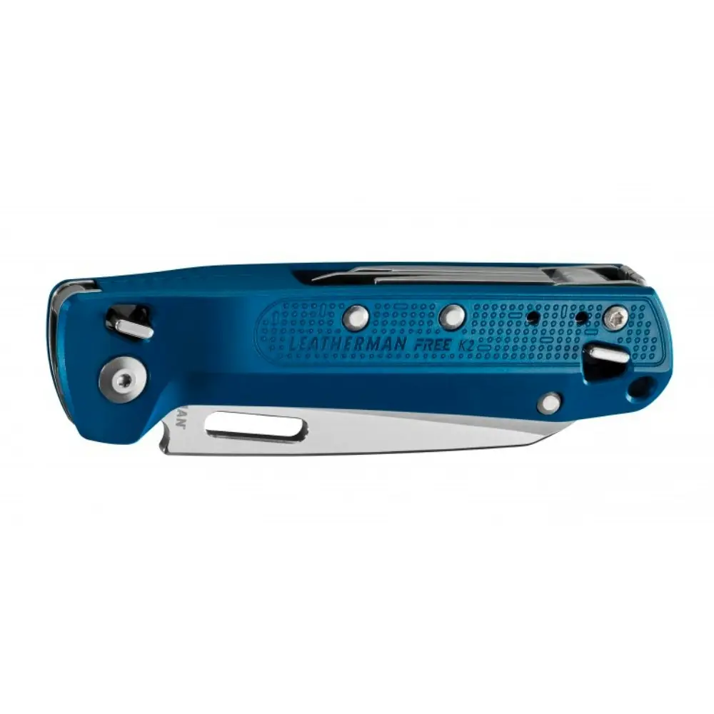 Leatherman Free K2 Multi Tool & Pocket Knife | 8 Tools Navy