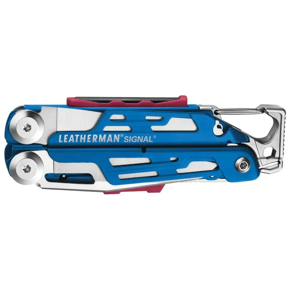 New Leatherman Cobalt Signal Survivalist Multi Tool + Sheath Fire Starter